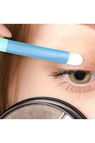 Yallabena Mini Blue Makeup Brush Set for Women – Portable Cosmetic Brushes Ki...