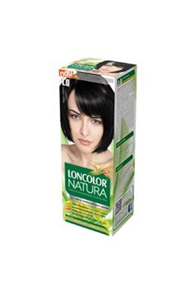 Loncolor Vopsea Permanenta pentru Par Natura, nuanta 1.0 negru intens