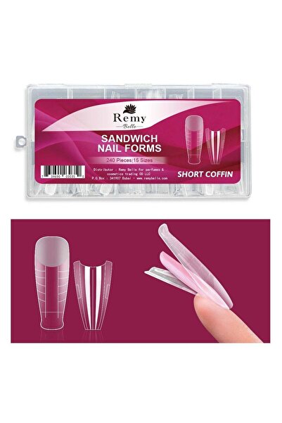 Remy Belle Sandwich Nail Dual Forms for Builder Gel - 2026 Nail Extension Mol...
