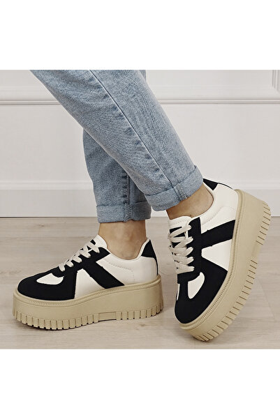 SOFILINE Adidași cu platformă bej/negru 8979 M3