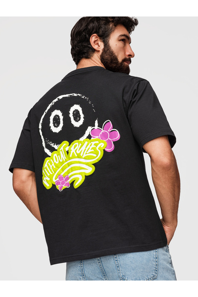 OMBRE Bărbați Tricou lejer cu imprimeu OM-TSPT-0288
