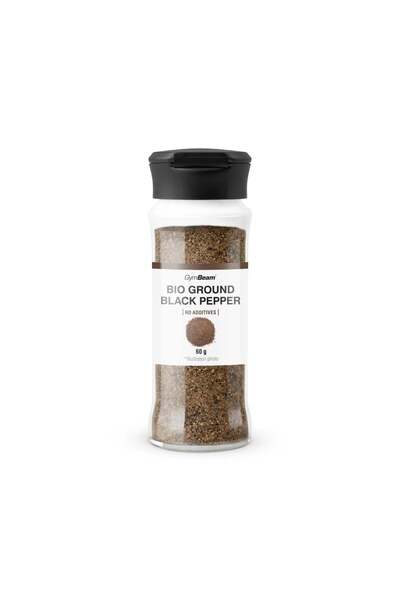 GymBeam Piper negru măcinat BIO 60 g