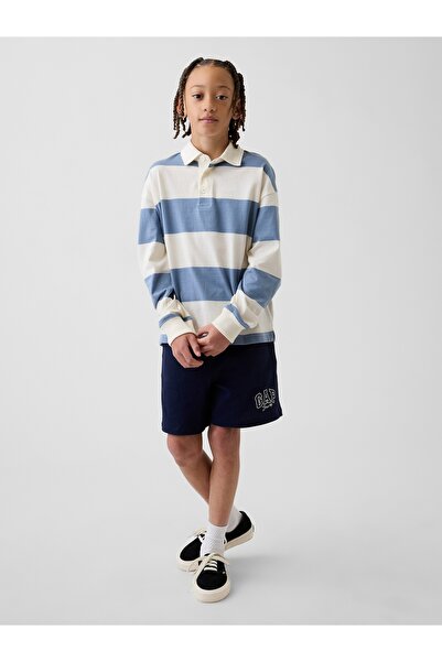 GAP Erkek Çocuk Lacivert Logo Jersey Şort