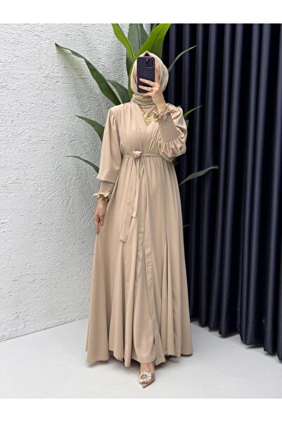 TARZ-I HAS BUTİK Taş Mihra Abaya Takım Tesettür Giyim