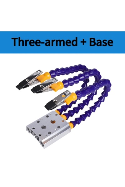 Choice Triple arms base Helping Hands Soldering, Third Hand PCB Circuit Board...