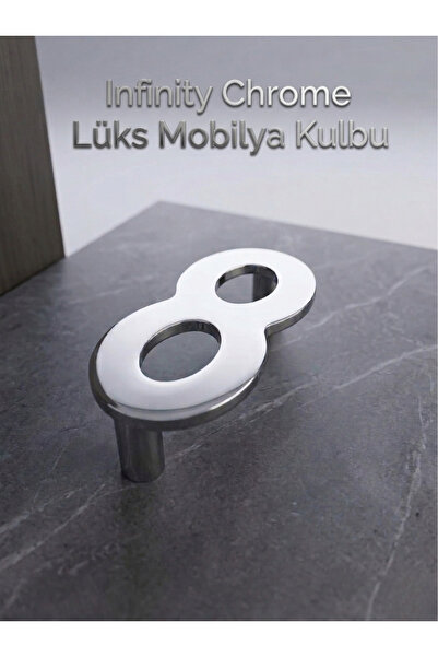 Mas Kulp Infinity Chrome Lüks Modern Mobilya Kulbu