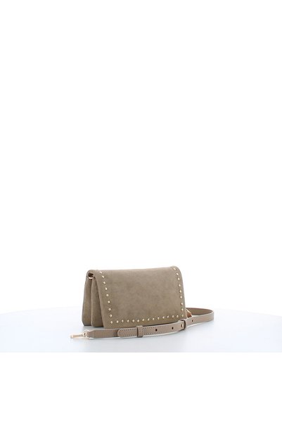 Marina Galanti Women's Barrali Suede-Effect Flap Crossbody Bag - Beige