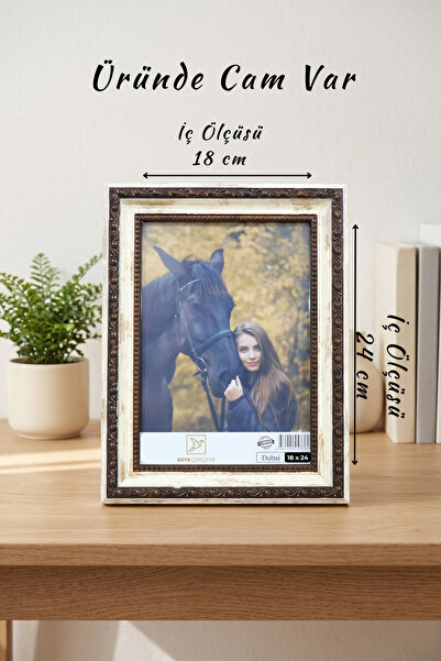 Asya Çerçeve Ottoman Palace Series 18X24 cm Photo Frame with Glass and Stand ...