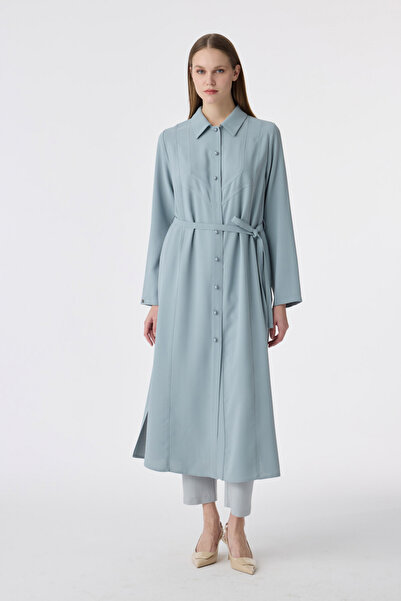 Zühre Thin Belted Button Detailed Azalea Giy Çık 0334