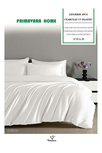 Primavara 4-Piece Soft Touch Satin Lingerie with Stretchy Bed Sheet