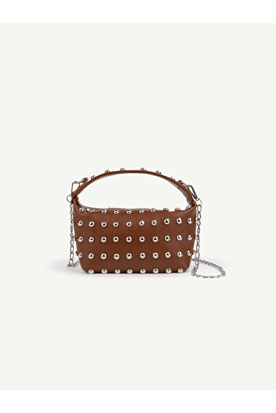Rivina Rock Women's Chich Mini Size Staple Detailed Handbag and Shoulder Bag