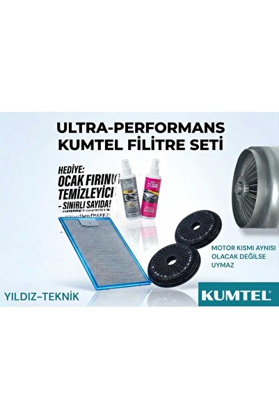 KUMTEL DAVLUMBAZ KARBON FİLİTRE VE PETEK FİLİTRE-DA6+OCAK FIRIN TEMİZLİYCİ HE...