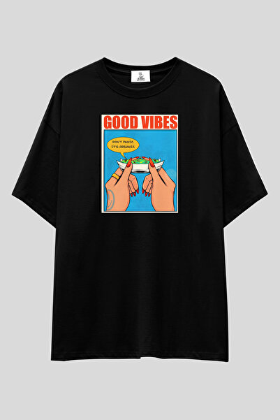 UmbraWear Good Vibes T-Shirt |   Unisex 100% Cotton Pop Art Themed Printed Cu...
