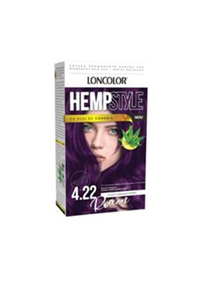 Loncolor Vopsea Permanenta pentru Par Expert HempStyle, nuanta 4.22 violet in...