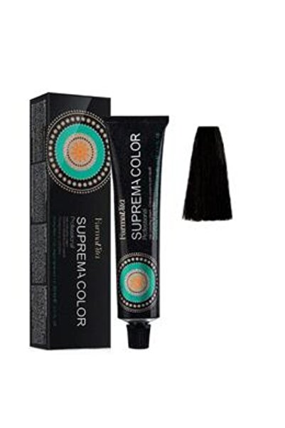 Farmavita Permanent Hair Dye - Suprema Color Professional, shade 1.10 Blue Bl...