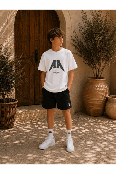 Orca Kids Fashion 9-14 تي شيرت كارينوس AA أبيض