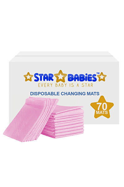 STAR BABiES - سجادة تغيير الحفاضات للاستخدام مرة واحدة - مقاس L - 45 × 60 سم ...