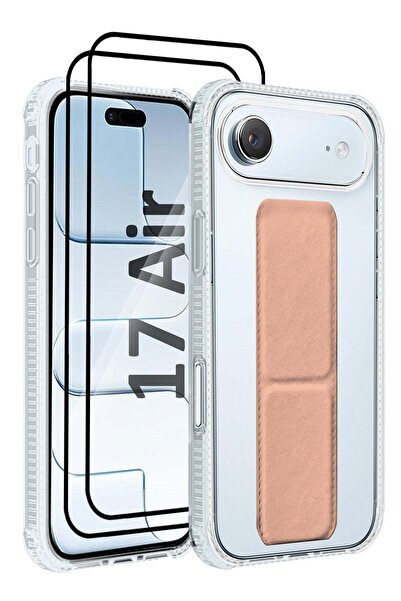 CATANES 3 Packs Finger Grip Clear Case Cover for iPhone 17 Air - Kickstand Ca...