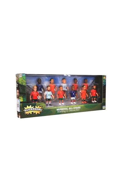 NECO TOYS مجموعة شخصيات فاخرة من PMI SM2080 SUPERGOAL MUNDIAL مكونة من 11 قطعة