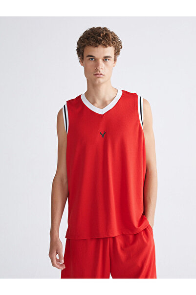 LC Waikiki Vizyon New Season Crew Neck Printed Men's Sleeveless T-Shirt