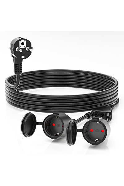 Choice 3m black Power extension cord 5cm/3/5/7M, male to female European stan...