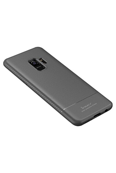 iPaky Carbon Fiber flexible TPU Samsung Galaxy S9 Γκρι