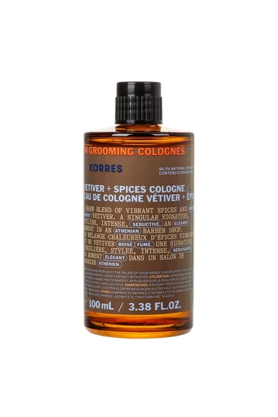 korres Athenian Grooming Vetiver + Spices Apă de colonie 100ml