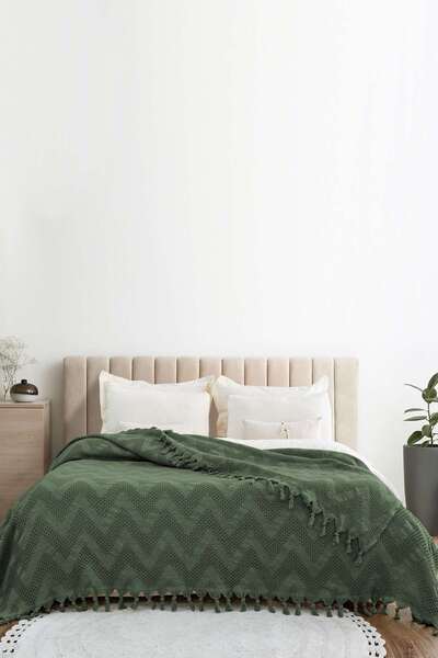 FARİKA Double Pique Size: 200 X 230 Cm Khaki
