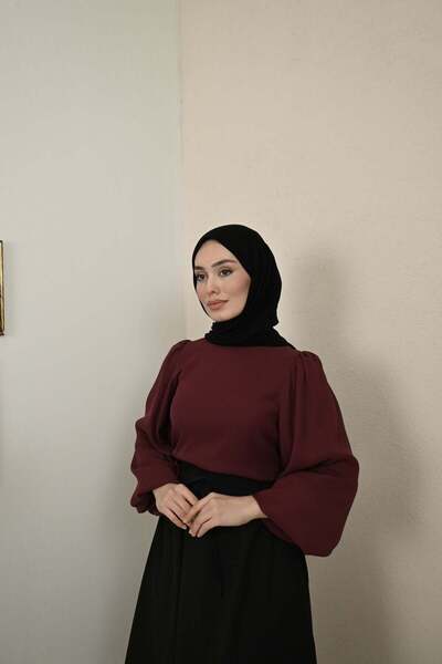 Faya Boutique Bordo Liva Gömlek