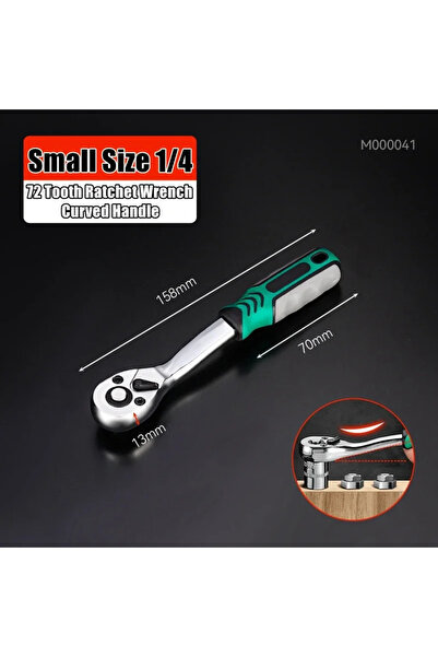 choice2 72 tooth 1-4 24/72 Tooth Quick Ratchet Wrench 1/2 1/4 3/8 3 Size Flyi...