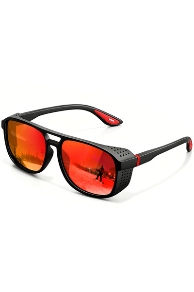 Choice3 C4 Red New Punk Polarized Sports Sunglasses Windproof UV400 Lightweig...