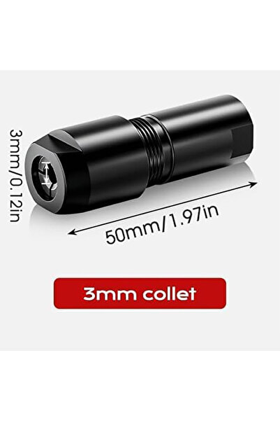Choice1 CX10026-3mm قطعة واحدة محول من آلة جلخ زاوية إلى قبضة مستقيمة 3/6 مم ...
