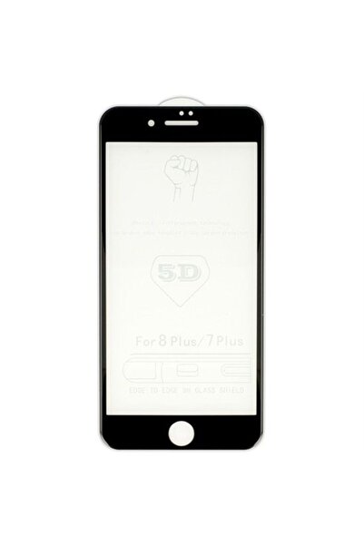 OEM 5D Full Glue 9H Tempered Glass Apple iPhone 7 Plus / iPhone 8 Plus Μαύρο