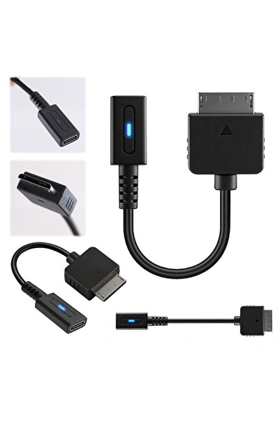 Choice 10cm Type-C Female Port to PSP GO Charging Cable 10cm Black Short Powe...
