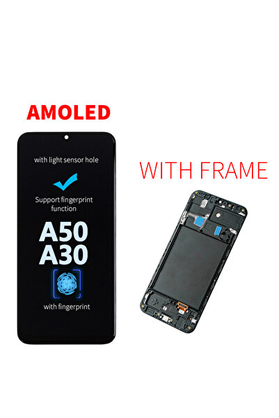 Choice1 شاشة AMOLED جديدة مع إطار لـ A50 A505F، شاشة LCD تعمل باللمس مع محول ...