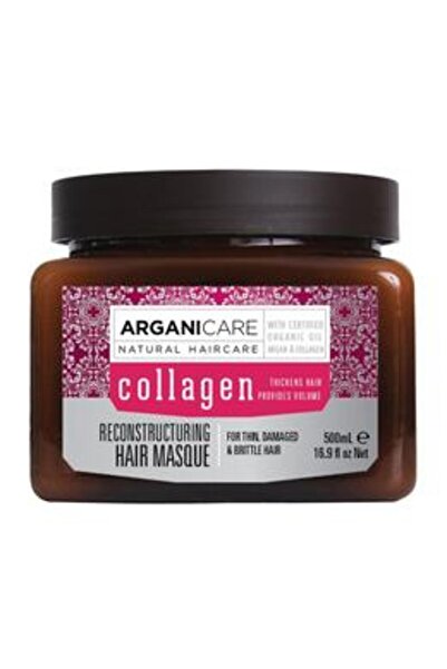 Arganicare Masca Regeneranta cu Colagen pentru Par Subtire, Deteriorat si Fra...