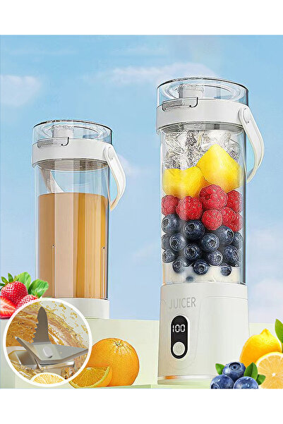 Cookware Bargain Shop Portable USB Rechargeable Juicer Blender, 12-Blade Pers...