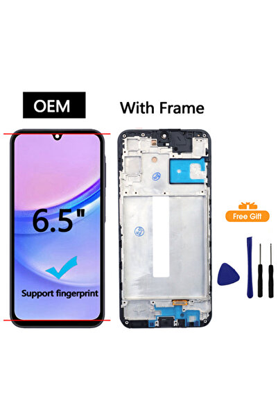 Choice1 شاشة AMOLED جديدة مقاس 6.5 بوصة مع إطار لهاتف A25 5G، شاشة LCD تعمل ب...