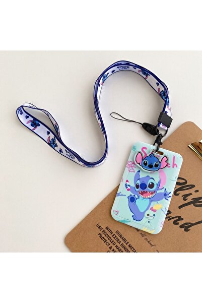 Choice3 B10 Disney Stitch ID Badge Holder Lanyards Pendant Lovely Girls Lilo ...