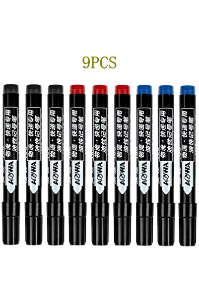 Choice3 Mix 9pcs 3/9pcs Permanent Paint Marker Pen Waterproof Black Pen for T...