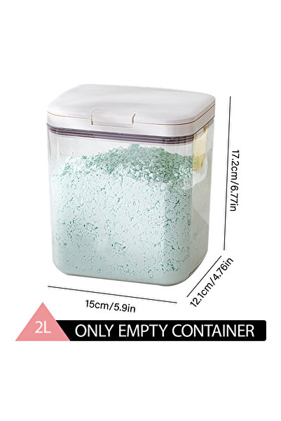 Choice 2000ml Face Mask Powder Container Large Capacity 1.2/2L Storage Can wi...