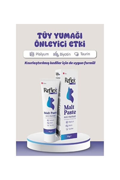 Reflex Care Tüy Yumağı Önleyici Kedi Malt Macunu 75 gr