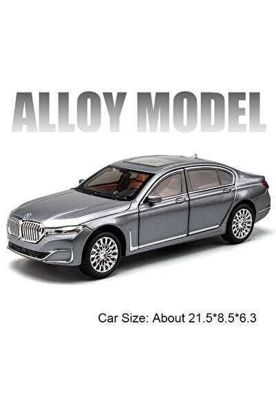 Choice4 سيارة THE 7 رمادية اللون بمقياس 1:24 طراز 760Li I5 M60 من الألومنيوم ...