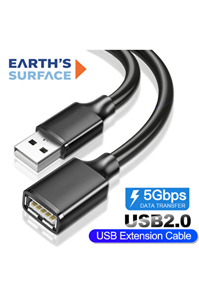 Choice1 كابل تمديد USB 2.0 بطول 1.5 متر، كابل USB ذكر إلى أنثى، سلك تمديد، كا...