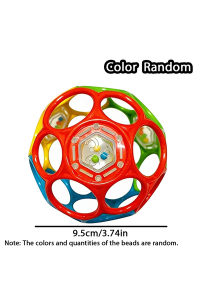 Choice3 9.5cm Green Baby Soft Rattle Ball, Sensory Grasping Toy with Sound, E...
