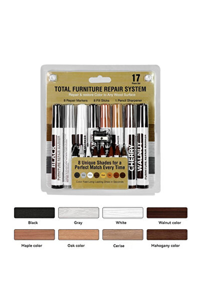 Choice1 17 Pcs set 6-21Pcs Furniture Repair Kit Markers Set Wood Touch Up Mar...