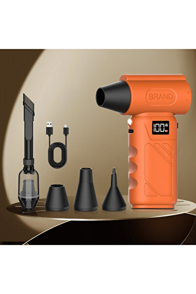 Choice منفاخ هواء توربيني صغير F-orange 9000KRPH مع مقبض مريح، منظف هواء مضغو...