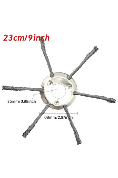 Choice6 9inch 6claws LUSQI Universal Steel Wire Brush Cutter Head Grass Trimm...