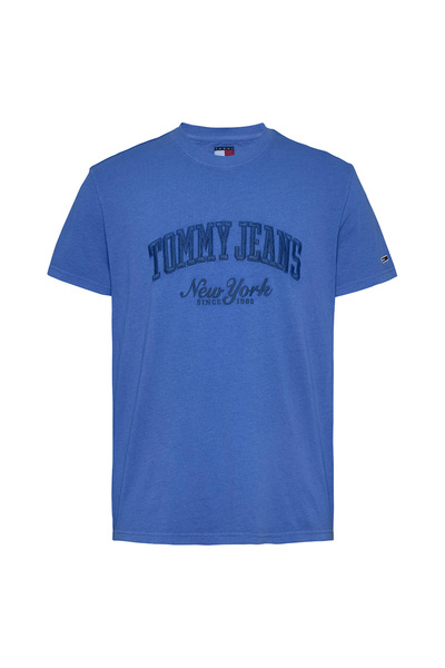 Tommy Hilfiger Tricou bărbătesc cu mânecă scurtă, stil colegiu, cu aspect spă...