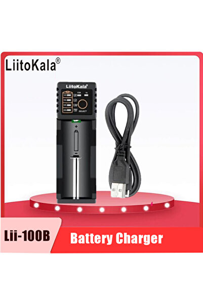 Choice شاحن بطارية ذكي أحادي الفتحة من LiitoKala طراز Lii-100C و Lii-100 و Li...